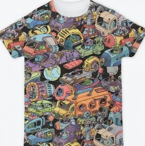 Old School "Space Traffic" Graphic Tee